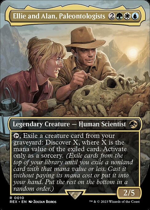 Ellie and Alan, Paleontologists (Borderless) - REX - 10