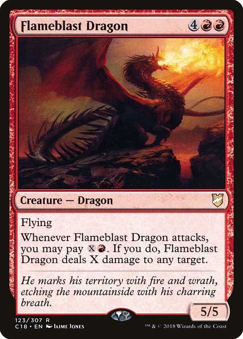 Flameblast Dragon - C18 - 123