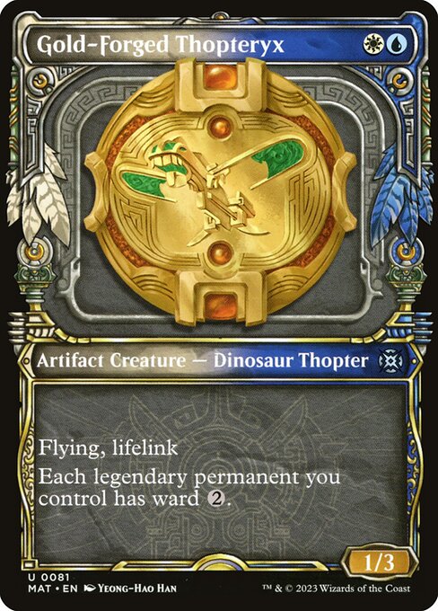 Gold-Forged Thopteryx (Showcase) (Foil) - MAT - 81