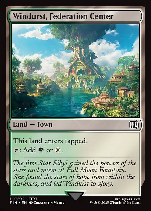 Windurst, Federation Center (Foil) - FIN - 292