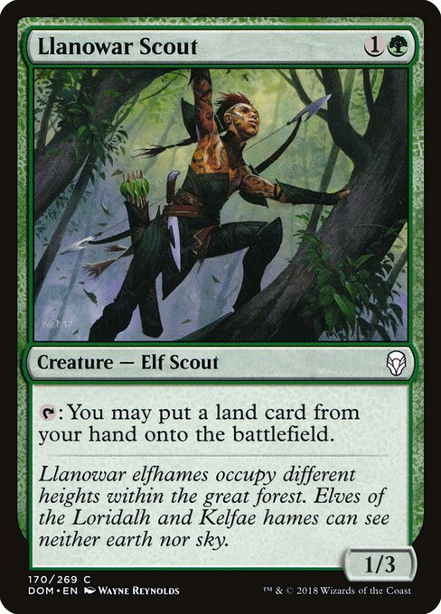 Llanowar Scout (Foil) - DOM - 170