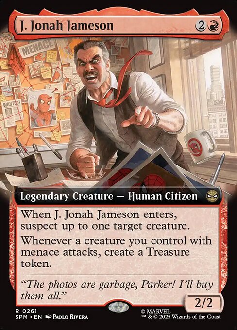 J. Jonah Jameson (Extended Art) (Foil) - SPM - 261