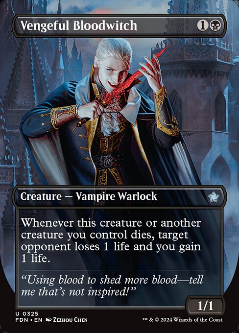 Vengeful Bloodwitch (Borderless) - FDN - 325