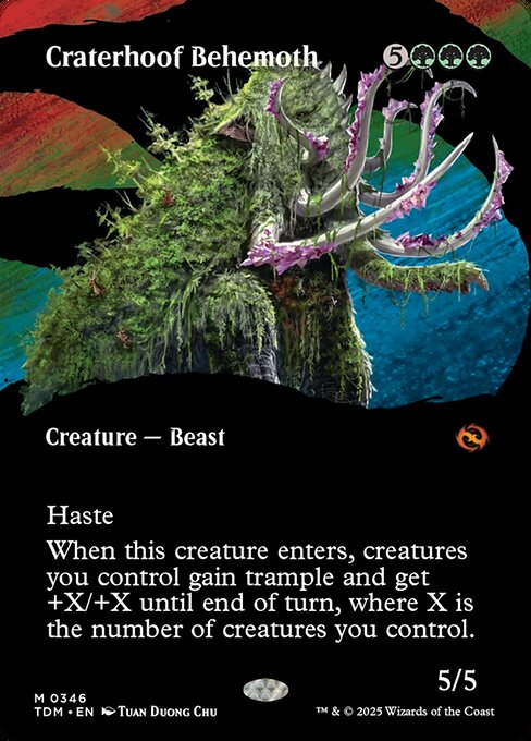 Craterhoof Behemoth (Borderless) - TDM - 346
