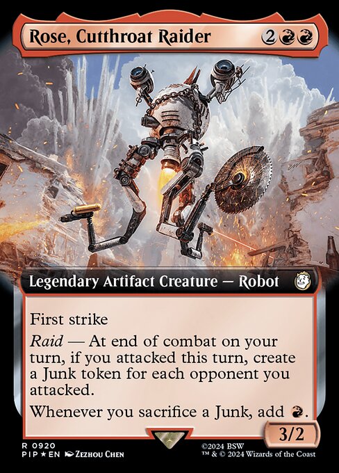 Rose, Cutthroat Raider (Extended Art) (Surge Foil) - PIP - 920
