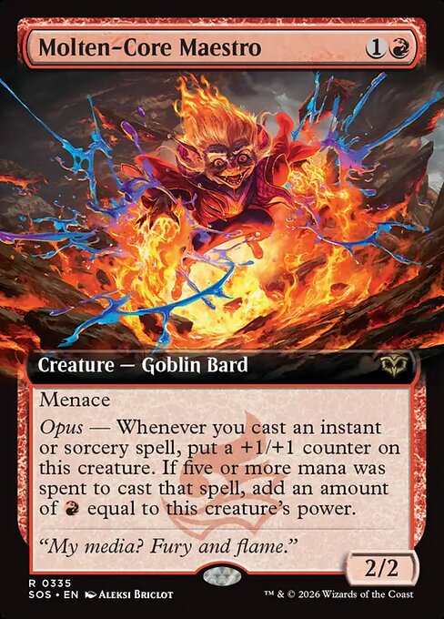 Molten-Core Maestro (Extended Art) (Foil) - SOS - 335