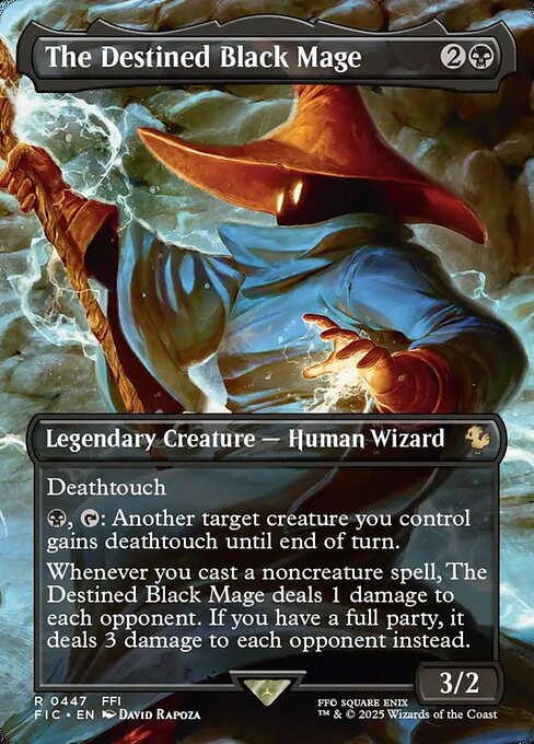The Destined Black Mage (Borderless) (Foil) - FIC - 447