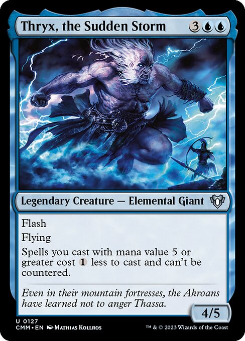 Thryx, the Sudden Storm (Foil) - CMM - 127
