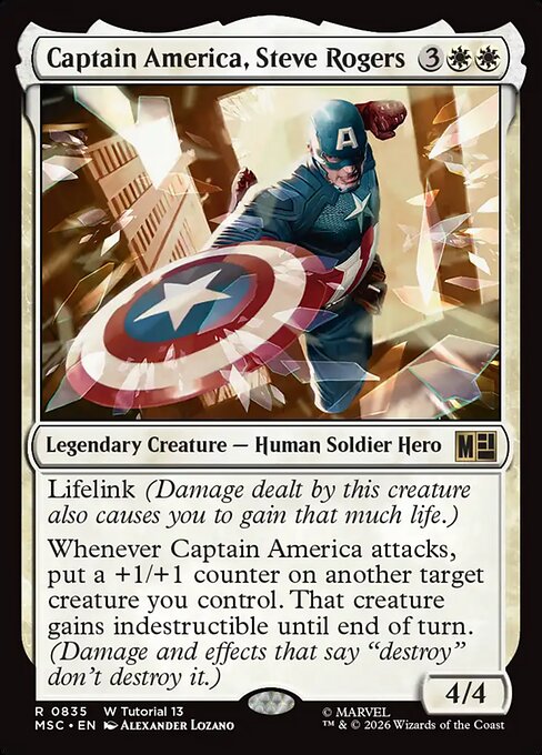 Captain America, Steve Rogers (0835) - MSC - 835