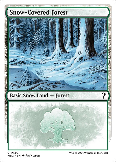 Snow-Covered Forest (White Border) - MB2 - 120