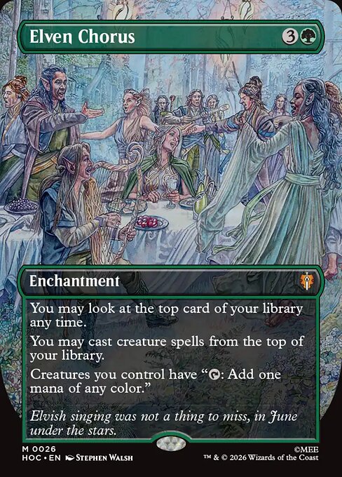 Elven Chorus (Borderless) - HOC - 26