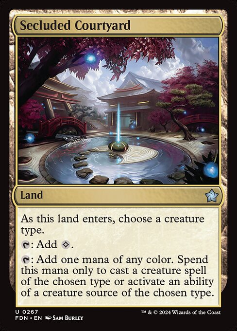 Secluded Courtyard (Foil) - FDN - 267