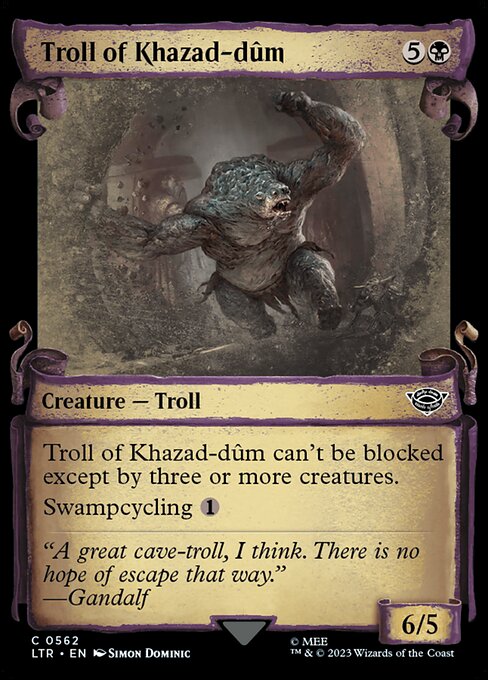 Troll of Khazad-dum (Showcase Scrolls) (Foil) - LTR - 562