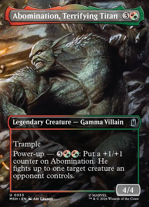 Abomination, Terrifying Titan (Borderless) - MSH - 333