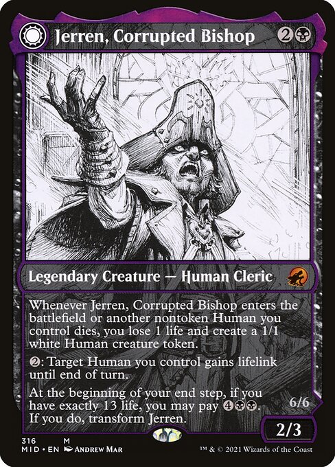 Jerren, Corrupted Bishop (Showcase) (Foil) - MID - 316