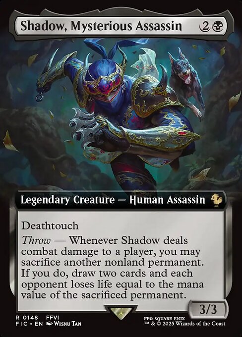 Shadow, Mysterious Assassin (Extended Art) (Foil) - FIC - 148