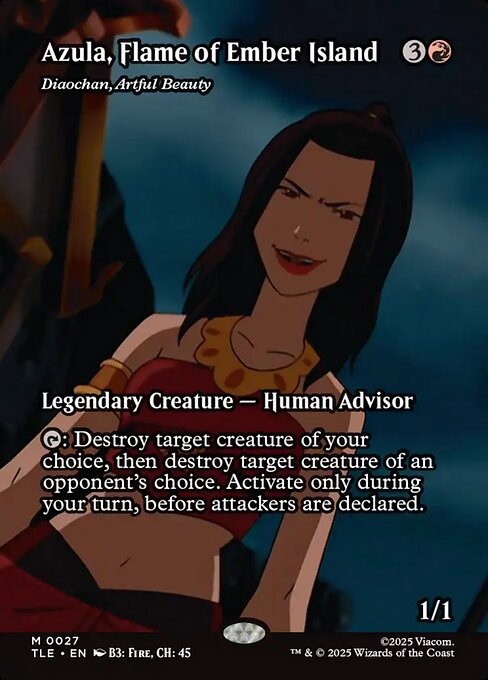 Azula, Flame of Ember Island - Diaochan, Artful Beauty (Borderless) - TLE - 27