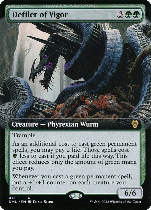 Defiler of Vigor (Extended Art) (Foil) - DMU - 412
