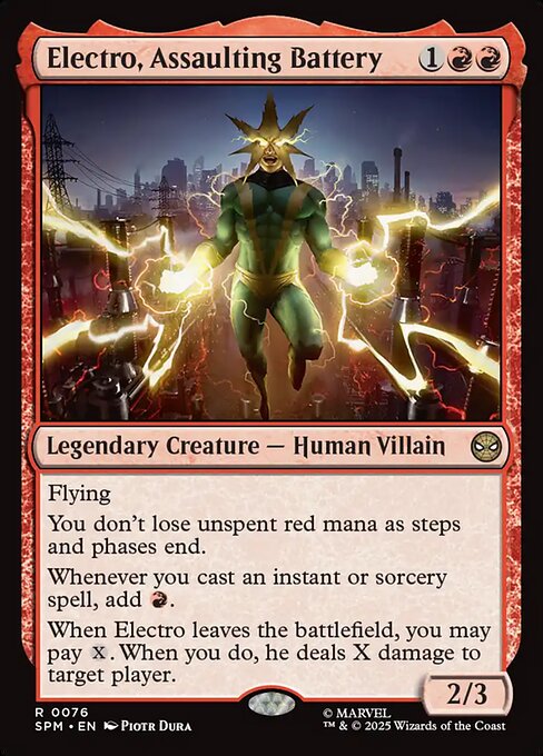 Electro, Assaulting Battery (Foil) - SPM - 76