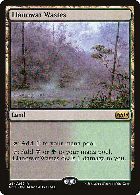 Llanowar Wastes - M15 - 244