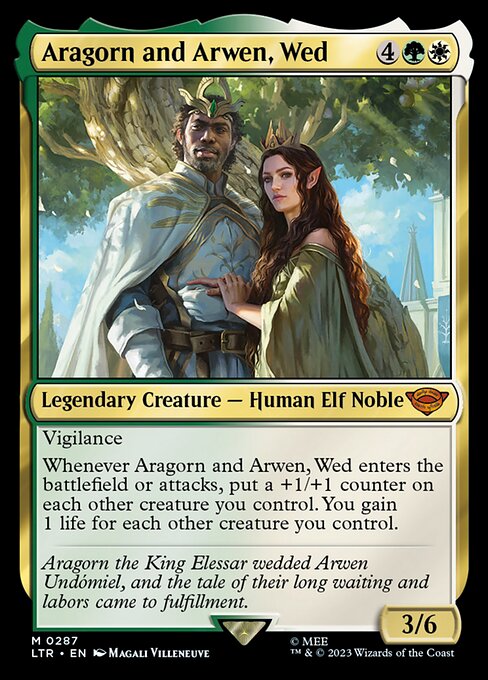 Aragorn and Arwen, Wed (Foil) - LTR - 287