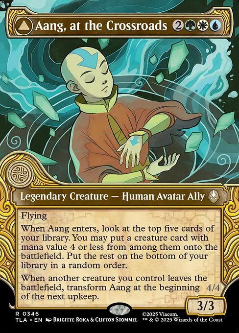 Aang, at the Crossroads (Showcase) (Foil) - TLA - 346