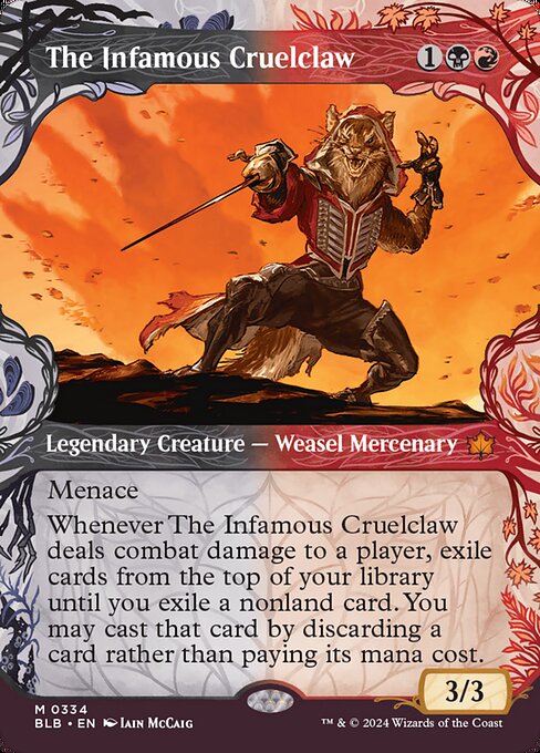 The Infamous Cruelclaw (Showcase) (Foil) - BLB - 334