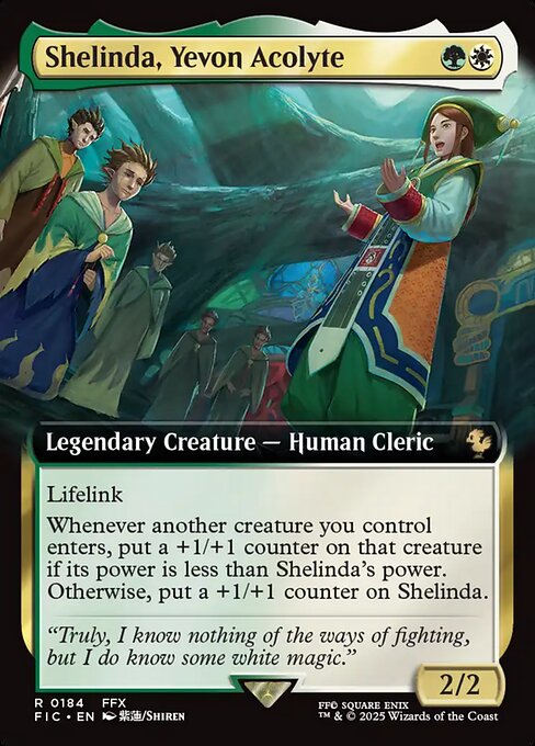 Shelinda, Yevon Acolyte (Extended Art) (Foil) - FIC - 184