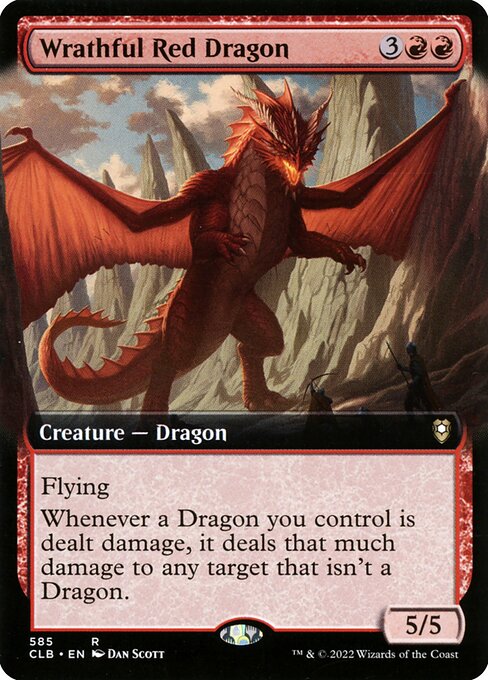 Wrathful Red Dragon (Extended Art) - CLB - 585
