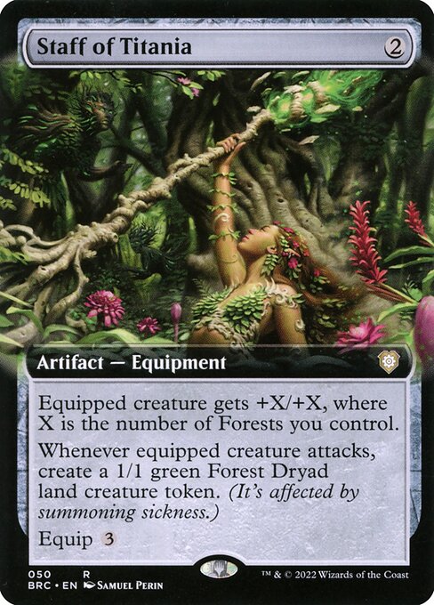 Staff of Titania (Extended Art) - BRC - 50