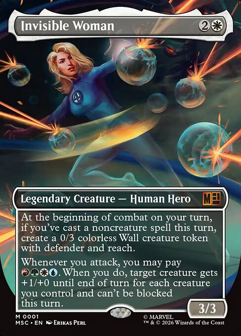 Invisible Woman (Borderless) (Foil) - MSC - 1