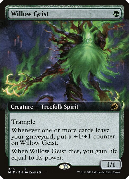 Willow Geist (Extended Art) (Foil) - MID - 366