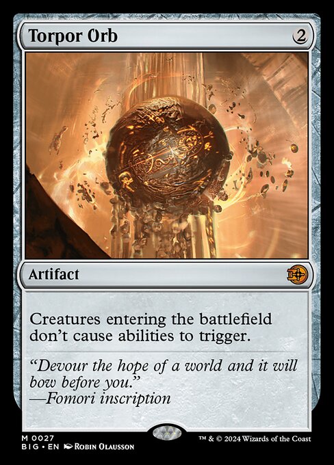 Torpor Orb (Foil) - BIG - 27