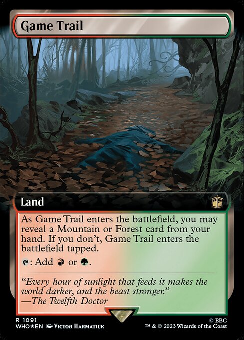 Game Trail (Extended Art) (Surge Foil) - WHO - 1091