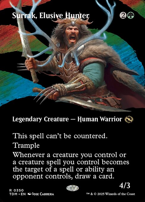 Surrak, Elusive Hunter (Borderless) (Foil) - TDM - 350
