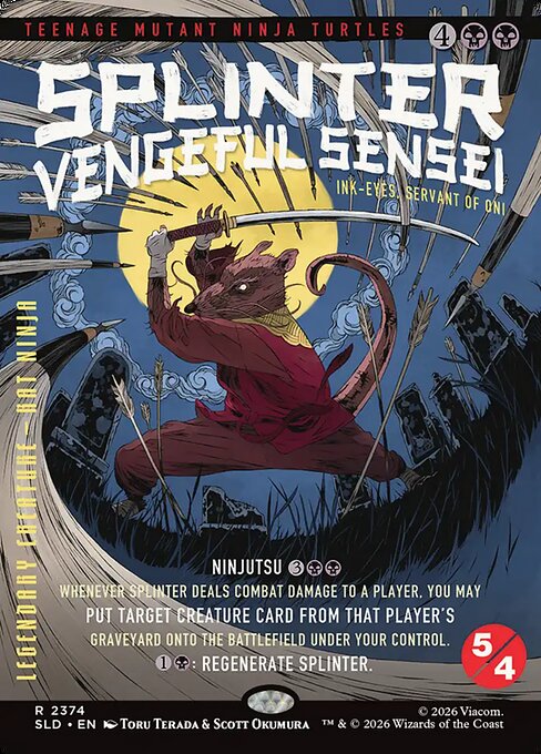 Splinter, Vengeful Sensei - Ink-Eyes, Servant of Oni - SLD - 2374
