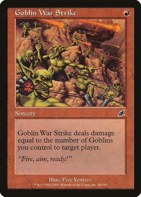 Goblin War Strike (Foil) - SCG - 96