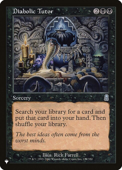 Diabolic Tutor - PLST - ODY-129