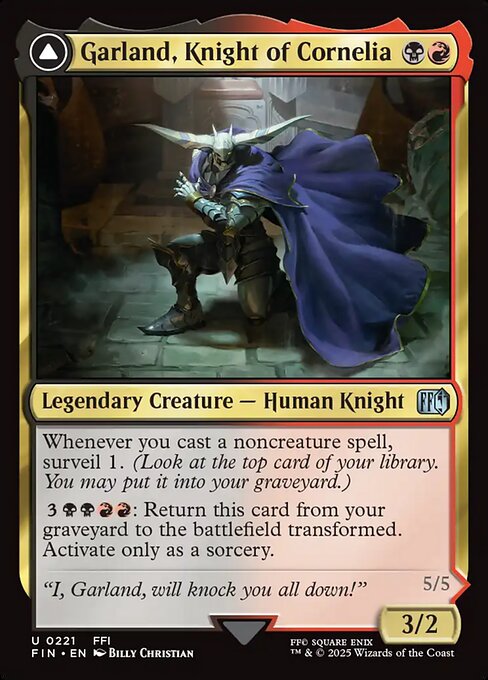 Garland, Knight of Cornelia - FIN - 221