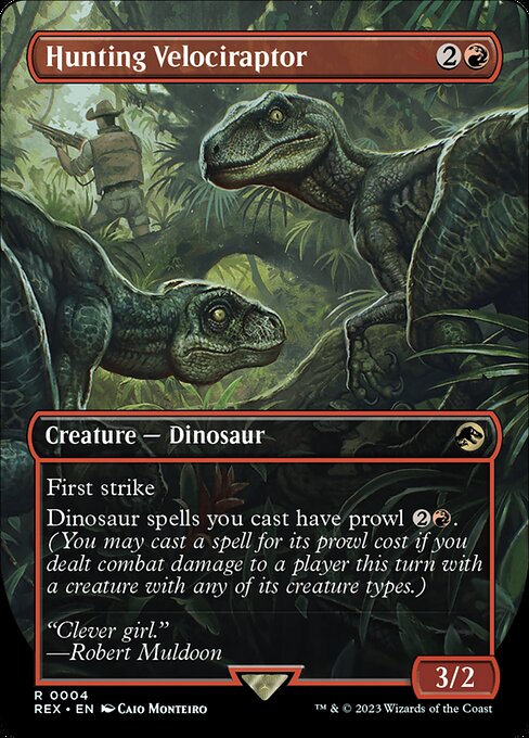Hunting Velociraptor (Borderless) - REX - 4