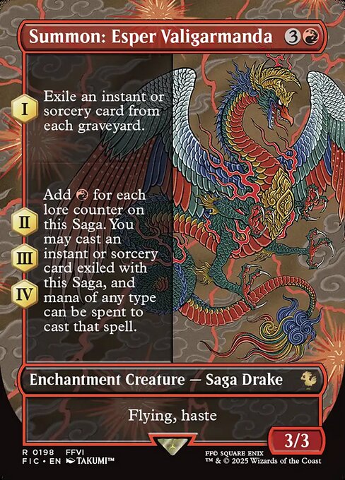 Summon: Esper Valigarmanda (Borderless) (Foil) - FIC - 198