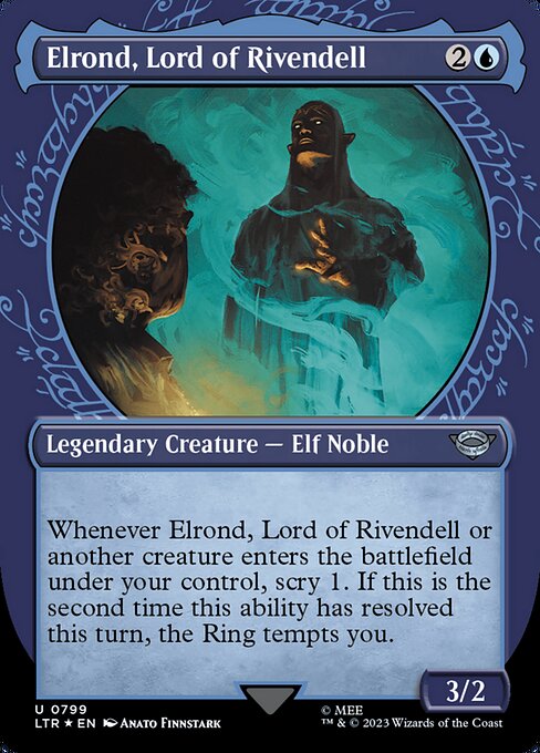 Elrond, Lord of Rivendell (Showcase) (Surge Foil) - LTR - 799