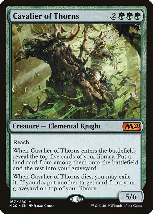 Cavalier of Thorns (Foil) - M20 - 167