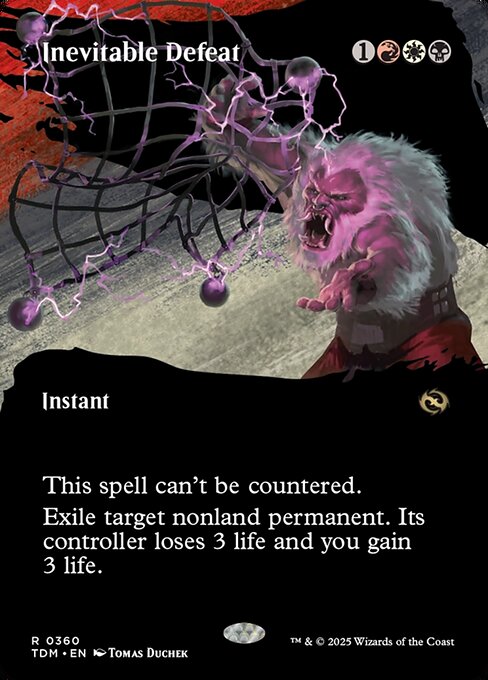 Inevitable Defeat (Borderless) (Foil) - TDM - 360