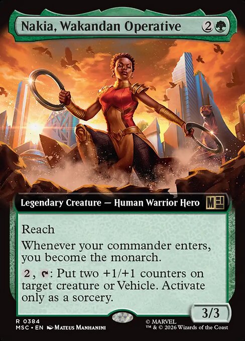 Nakia, Wakandan Operative (Extended Art) - MSC - 384