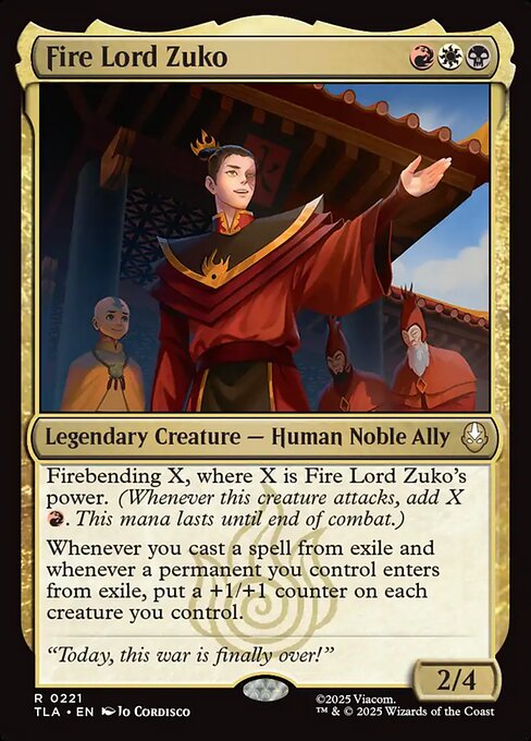 Fire Lord Zuko (Foil) - TLA - 221