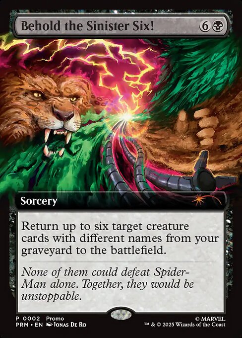 Behold the Sinister Six! (Foil) - PURL - 2025-4