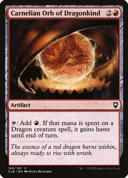 Carnelian Orb of Dragonkind - CLB - 166