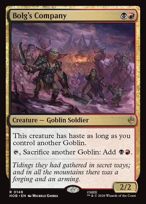 Bolg's Company - HOB - 149