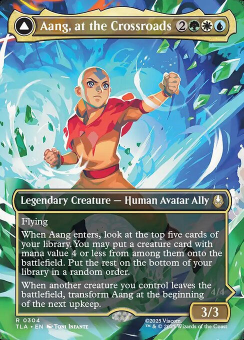 Aang, at the Crossroads (Borderless) (Foil) - TLA - 304
